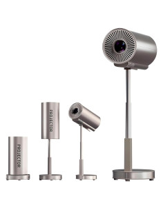 Proyector Mini UN UNITEDTIME TS3 1080p 4K WiFi Bluetooth Oro Rosa