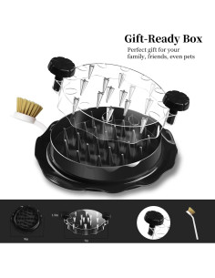 Desmenuzador de Pollo LIDIFC con Cepillo, Antideslizante, 396g 2