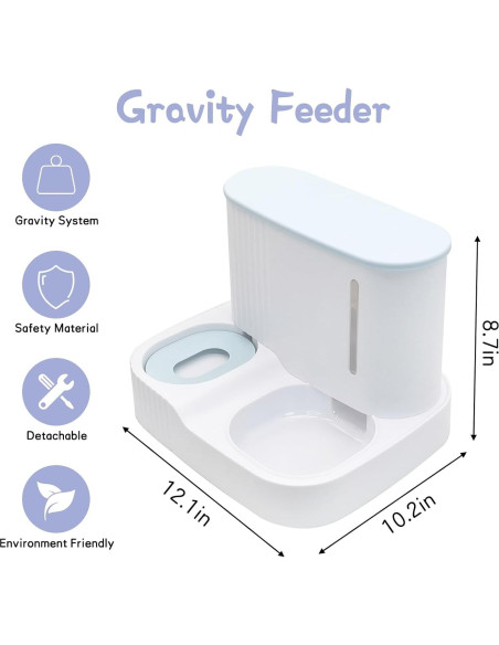 Comedero y Bebedero Automático para Gatos Kathson 3L Verde