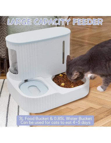 Comedero y Bebedero Automático para Gatos Kathson 3L Verde