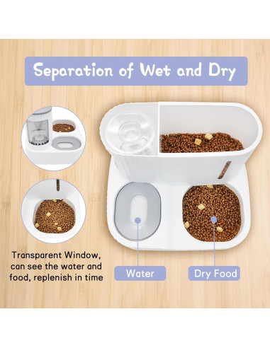 Comedero y Bebedero Automático para Gatos Kathson 3L Verde