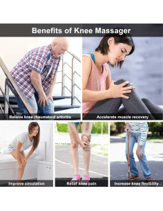 Masajeador de Rodilla QUINEAR con Calor y Compresión - Alivio Dolor 2