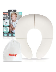 Asiento de Inodoro Plegable Nuby para Niños 18+ Meses - Blanco