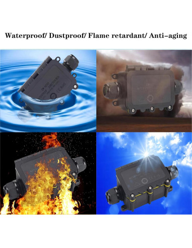 Caja de Conexiones Impermeable SZFUDIGO 2 Vías 13x6.78cm