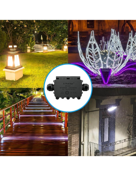 Caja de Conexiones Impermeable SZFUDIGO 2 Vías 13x6.78cm Caja de Conexiones Impermeable SZFUDIGO 2 Vías 13x6.78cm