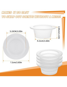 Forros de Silicona Reutilizables ASAWASA para Calentadores de Cera 2