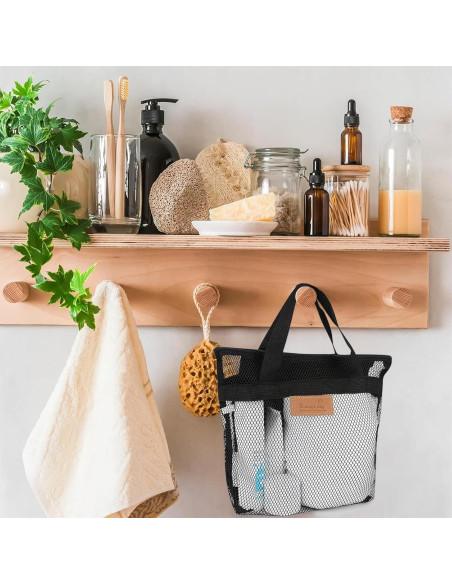 Bolsa de Ducha Portátil Rotema - 30x25 cm, Negro