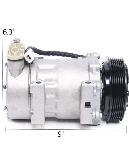 Compresor de A/C DRIKH con Embrague para Dodge y Jeep