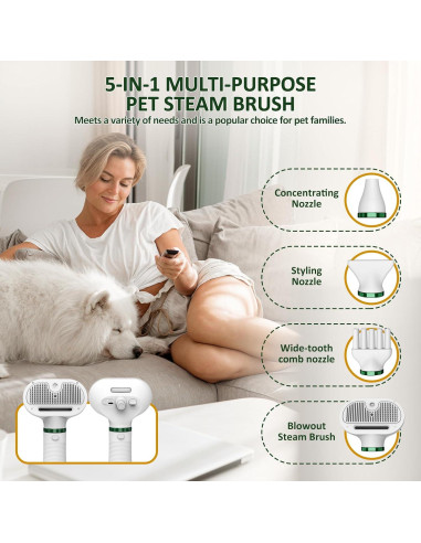 Secador de Pelo Multifuncional para Mascotas CIBKJ 5 en 1
