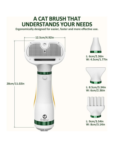 Secador de Pelo Multifuncional para Mascotas CIBKJ 5 en 1