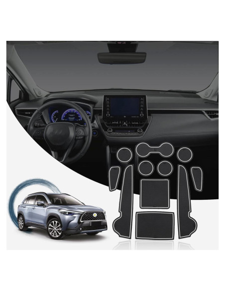 Kit de Alfombrillas Antideslizantes Ruiya para Toyota Corolla Cross 2022-2025 - 11 Piezas