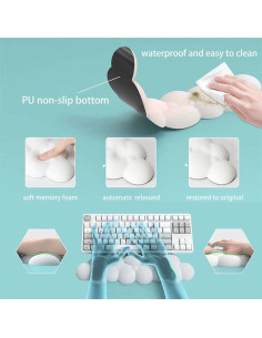 Soporte Ergonómico para Muñeca MXCOIRTP Nube con Espuma de Memoria 2