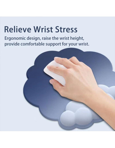 Soporte Ergonómico para Muñeca MXCOIRTP Nube con Espuma de Memoria