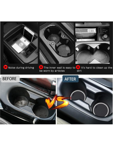 Kit de Alfombrillas Antideslizantes Ruiya para Toyota Corolla Cross 2022-2025 - 11 Piezas