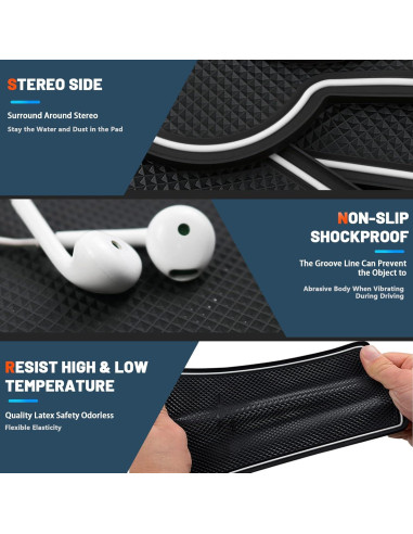 Kit de Alfombrillas Antideslizantes Ruiya para Toyota Corolla Cross 2022-2025 - 11 Piezas