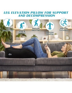 Cojín en cuña inflable BLABOK para elevar piernas - Alivio dolor 2