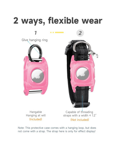 Funda Impermeable IP68 para Airtag U. EHome - Collar Perro 2 Pz