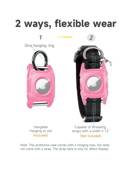 Funda Impermeable IP68 para Airtag U. EHome - Collar Perro 2 Pz