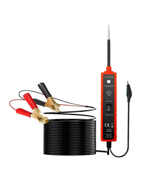 Probador de Circuito de Potencia Mandark 6-24V Rojo