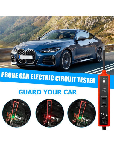 Probador de Circuito de Potencia Mandark 6-24V Rojo