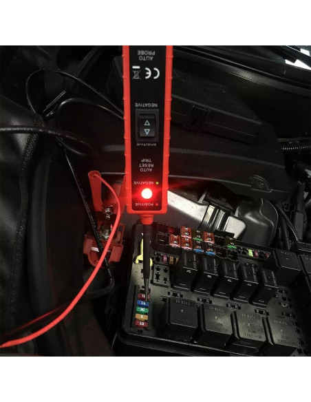 Probador de Circuito de Potencia Mandark 6-24V Rojo