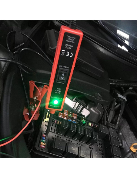 Probador de Circuito de Potencia Mandark 6-24V Rojo