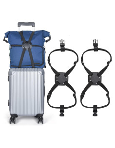 Correas de Equipaje Bungee XINRUI 2 Paquete Ajustables 150kg