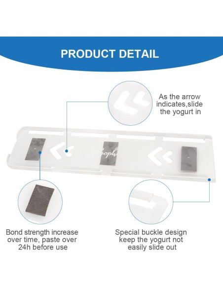 Organizador de Yogur SOPHICO para Nevera, 4 Botellas, 38x10.4cm