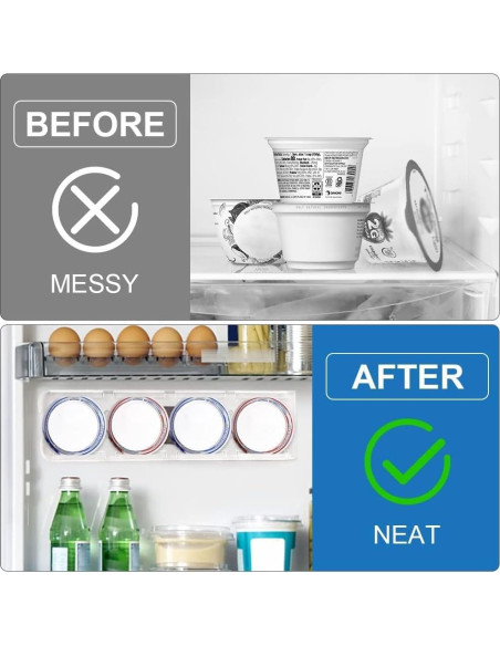 Organizador de Yogur SOPHICO para Nevera, 4 Botellas, 38x10.4cm