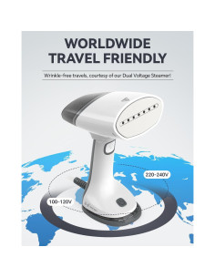 BEAUTURAL Vaporizador de Viaje Mini Portátil 1100W Doble Voltaje 2