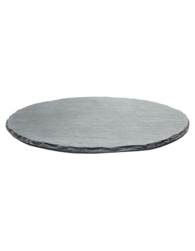 Tabla de Queso de Pizarra Redonda Fox Run 30.48 cm Gris