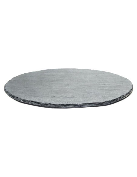 Tabla de Queso de Pizarra Redonda Fox Run 30.48 cm Gris