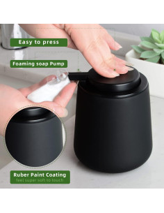 Juego de Accesorios de Baño Negro BosilunLife 3 Piezas 2