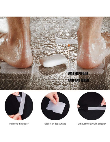 36 Pegatinas Antideslizantes Secopad para Bañera y Ducha