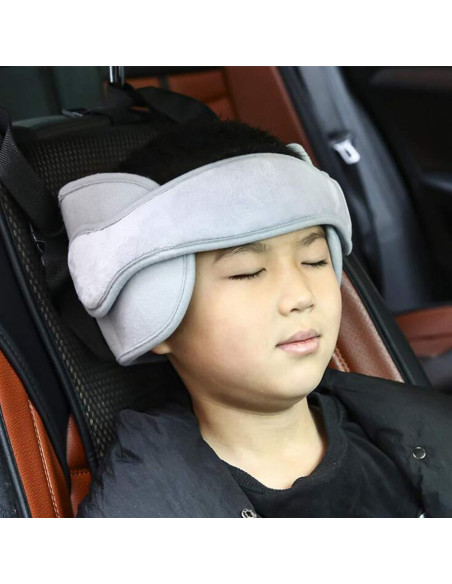 Banda de Soporte para Cabeza de Silla de Auto Bebé StoHua Gris