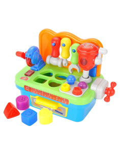 Banco de herramientas PowerTRC para niños 1-3 años con luz y sonido