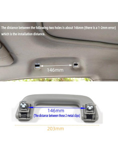 Mango de Agarre de Techo Krobelus Universal para Toyota 2