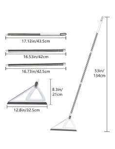 Escoba Mágica Multifuncional Euedue 135 cm Goma Silicona 2