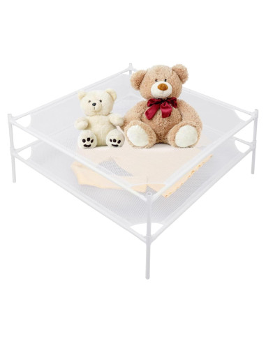 Estante Secador de Ropa Shrivee 2 Capas Malla Blanco 71cm