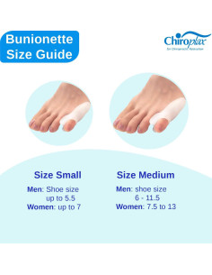 Corrector de Juanete Chiroplax Pequeño - Almohadillas 6 Unidades 2