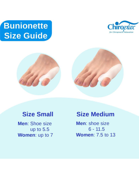 Corrector de Juanete Chiroplax Pequeño - Almohadillas 6 Unidades