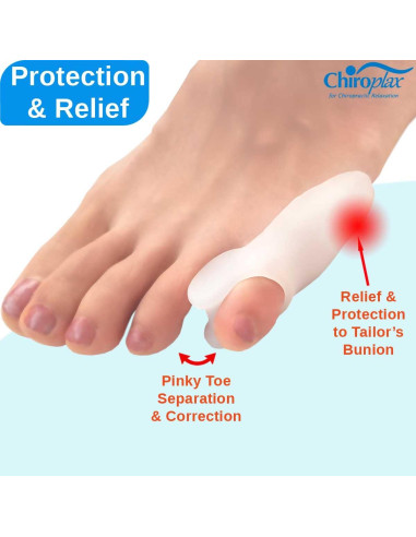 Corrector de Juanete Chiroplax Pequeño - Almohadillas 6 Unidades