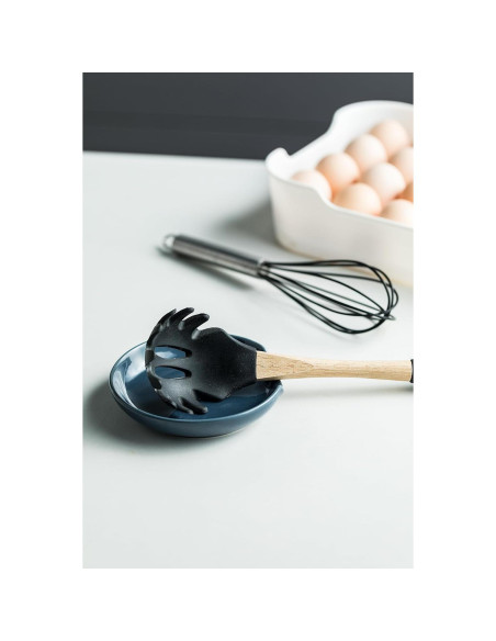 Soporte para cuchara Gomakren de cerámica azul 12.7 cm Soporte para cuchara Gomakren de cerámica azul 12.7 cm