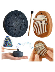 Set de Mini Instrumentos Musicales Jongdari: Kalimba y Tambor