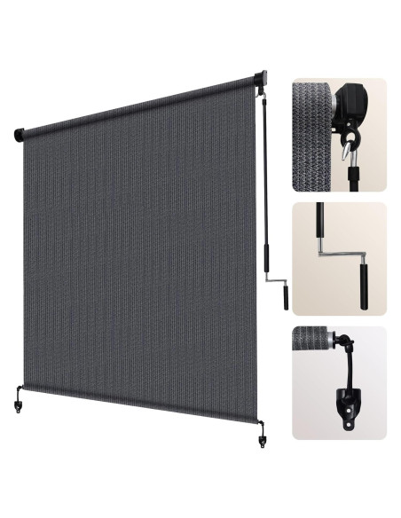 Sombra de Rodillo Exterior Artpuch 1.22x2.44m Gris Azul