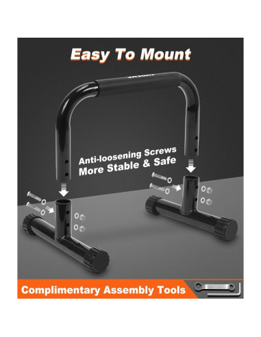 Barra de Flexiones TABEKE 30.48 cm Antideslizante 135 kg