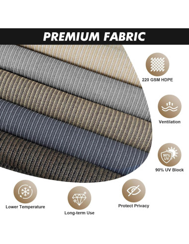 Sombra de Rodillo Exterior Artpuch 1.22x2.44m Gris Azul