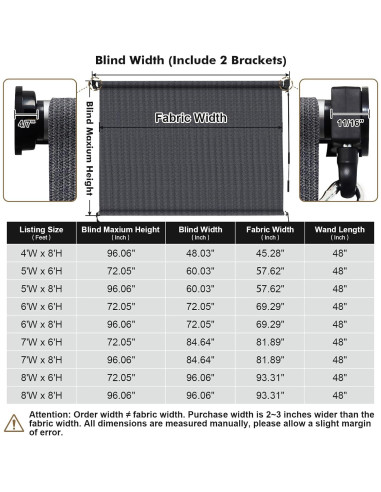 Sombra de Rodillo Exterior Artpuch 1.22x2.44m Gris Azul
