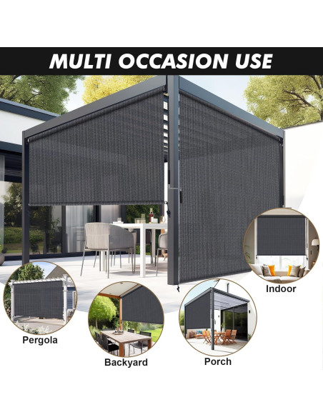 Sombra de Rodillo Exterior Artpuch 1.22x2.44m Gris Azul