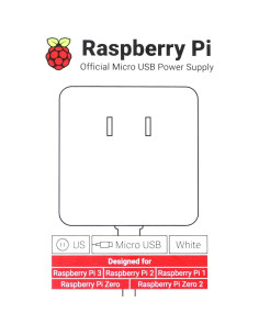Adaptador de Alimentación Micro USB IoTCrazy para Raspberry Pi 5.1V 2.5A 2